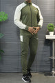 Rebok Tech-Fit Wind Breaker Men's Co-Ord Set In Olive