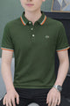 Lcste Casual Vogue Men's Polo Shirt In Olive