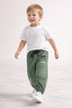 Turbo Aura Casual Jogger Trousers kids For Boys In Olive