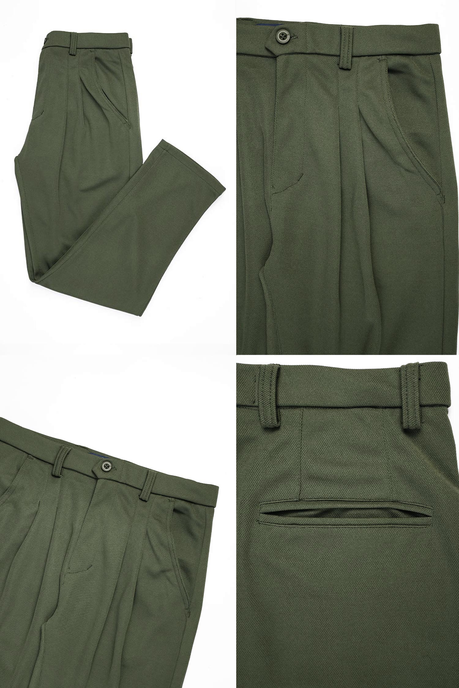 Double Plate Men's Carrot Fit Cotton Pant