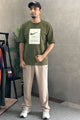 Nke Run Heritage Graphic Men's Co-Ord Set In Olive