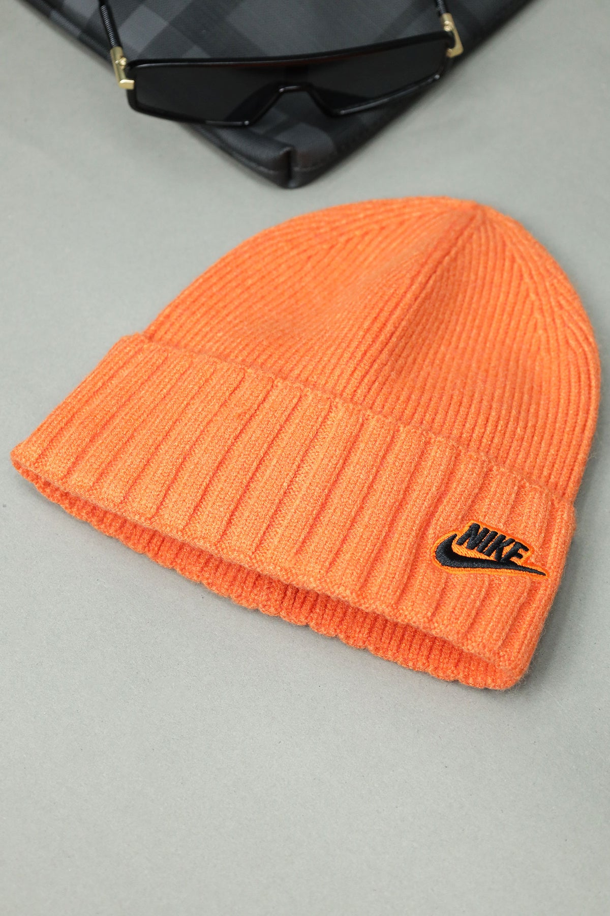 Nke Icon Cashmere Wool Beanie Cap In Orange