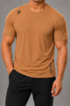 Skchr Breathable Sweat-Wicking Activewear Dry-Fit Tee In Orange