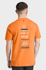 Adds Printed Logo Training Dry-Fit Tee In Orange