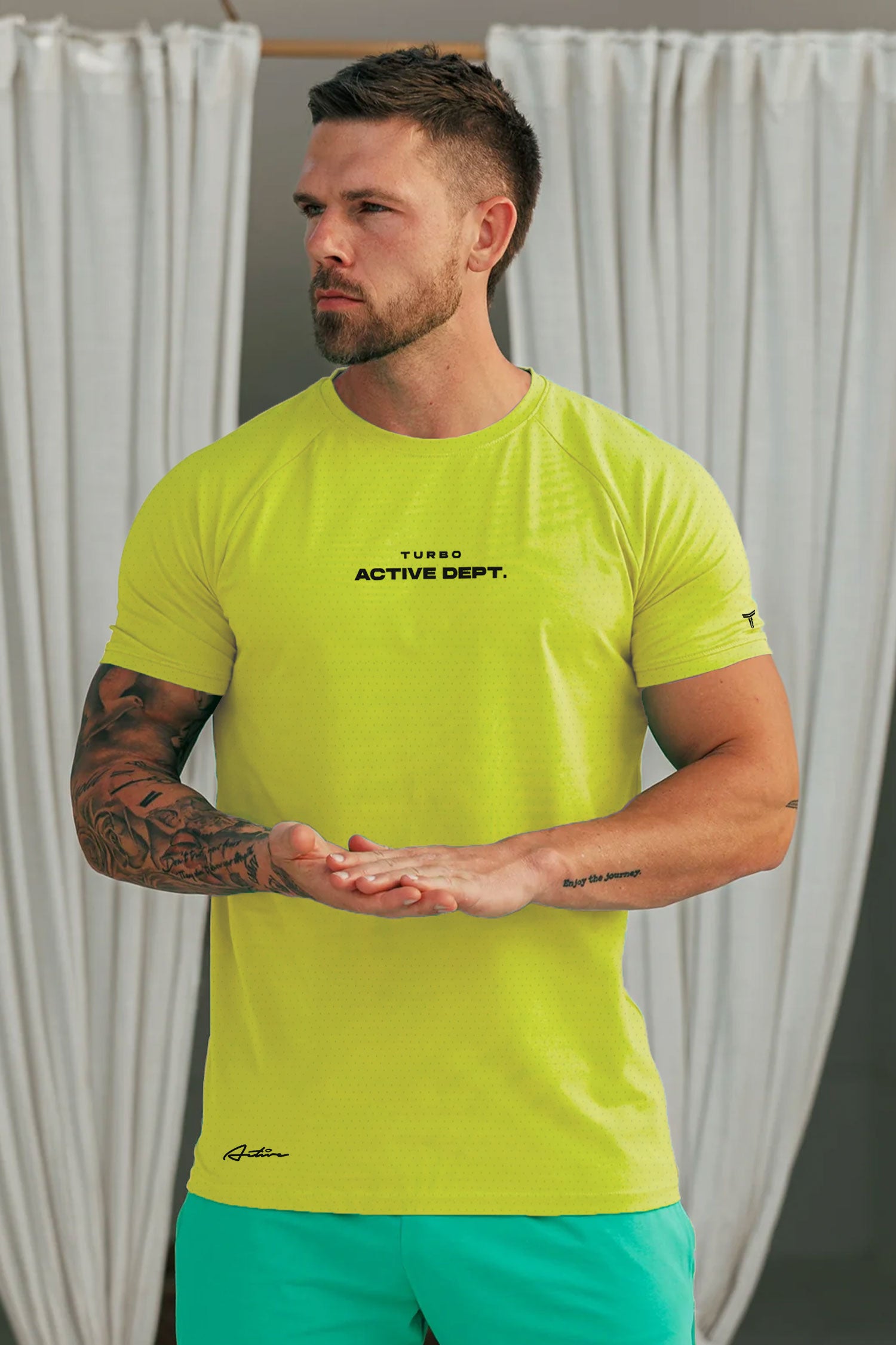 Turbo 'The Active Dept.' Performance Dry-Fit Tee