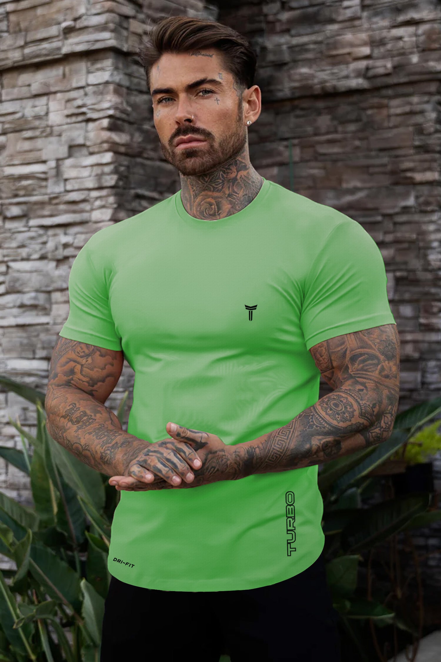 Turbo 'Street-Style' Drop-Shoulder Graphic Dry-Fit Tee