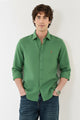 Polo Rph Lren SlimFit Classic Casual Shirt In Parrot Green