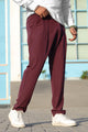 Turbo Fit Premium Micro Sportswear Trouser In Plum
