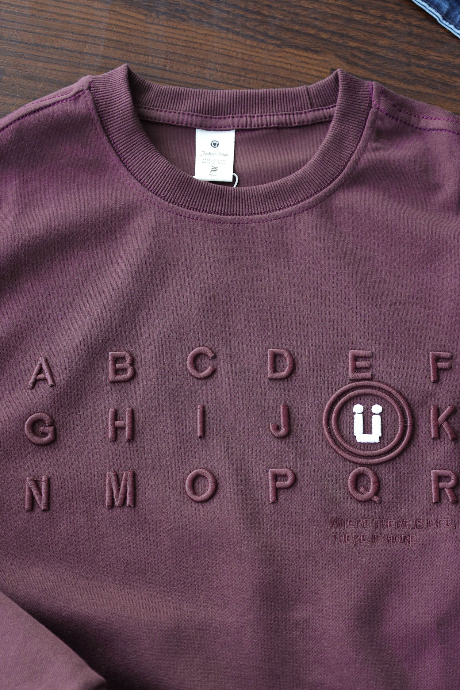 Alphabet Writing Full Sleeves Men's Sweatshirt