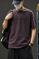 Men's Featuring Polo-Style Tee Shirt In Plum