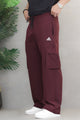 Adds Safari Style Drawcord Loose Bottom Trouser
