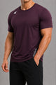 Skchr Breathable Sweat-Wicking Activewear Dry-Fit Tee In Plum