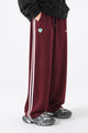 Nke Imperial Side Stripe Loose Bottom Trouser In Plum