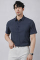 Turbo Men’s Elegant Casual Collar Shirt In Plum