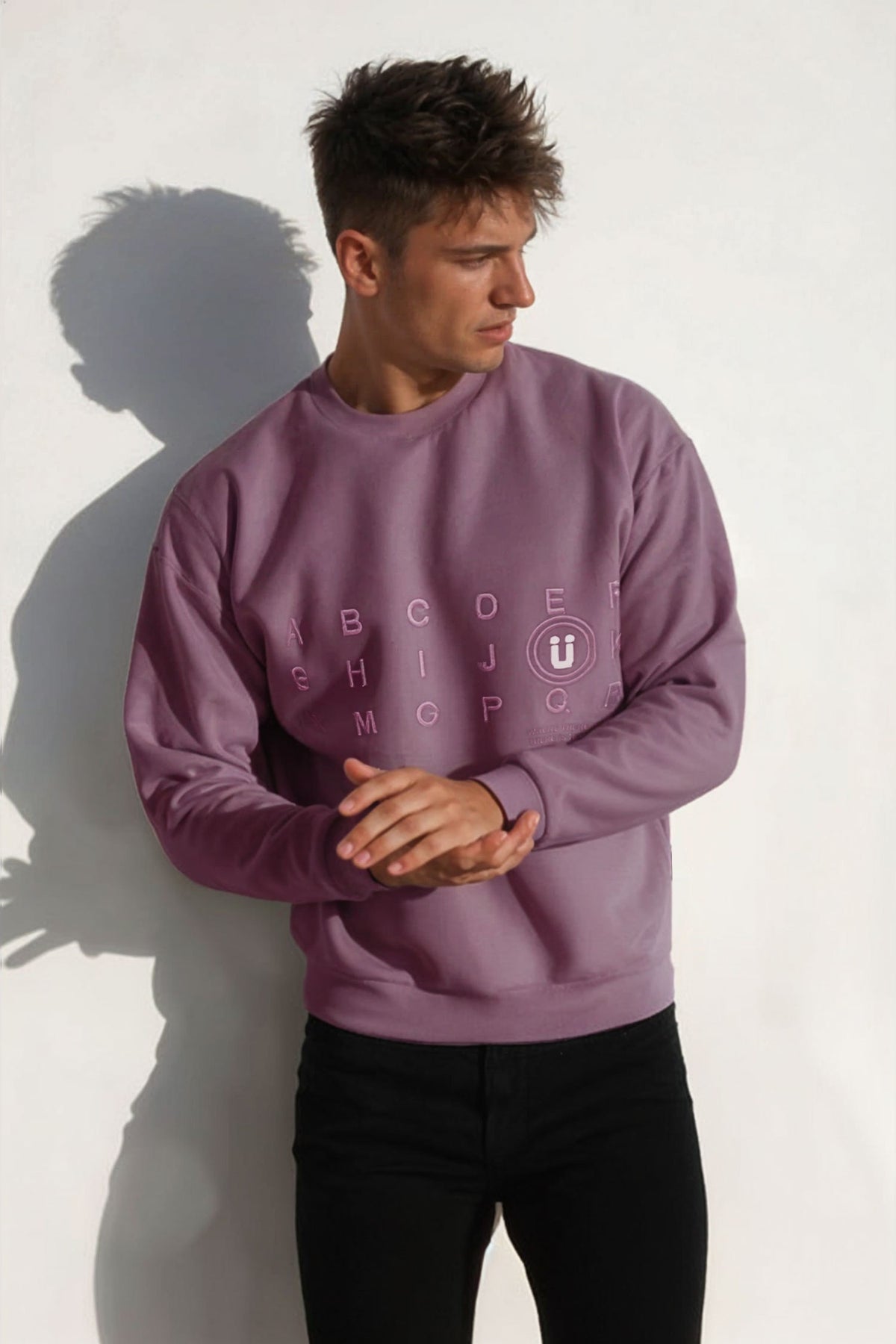 Alphabet Writing Full Sleeves Men's Sweatshirt