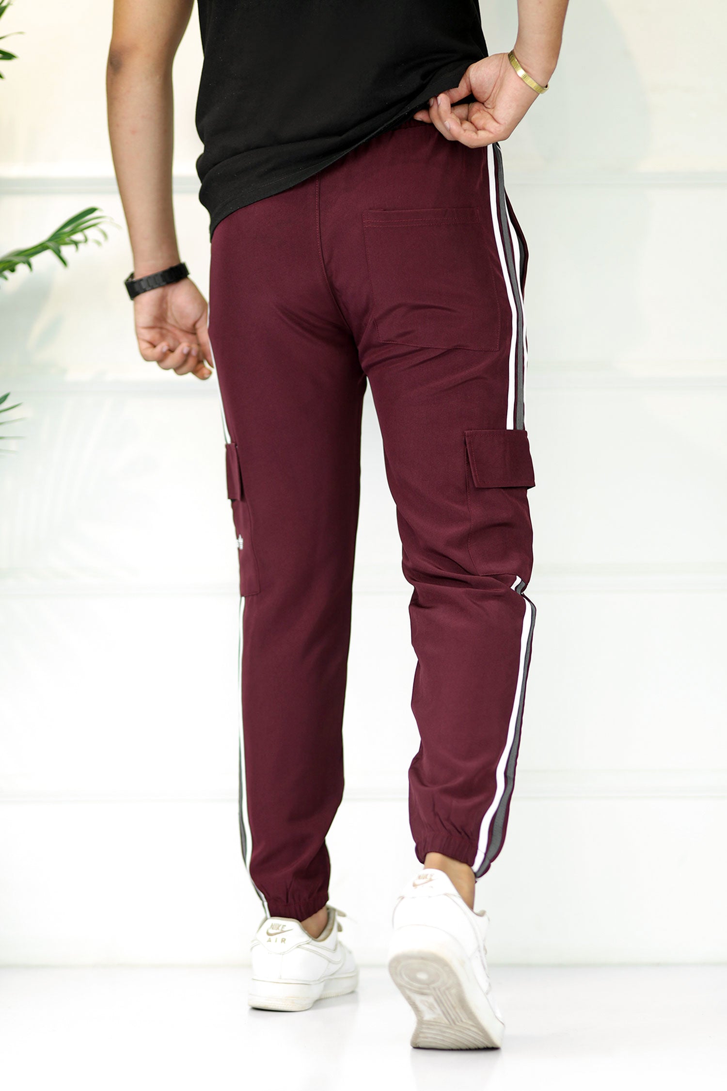 Adds Micro Stripes Slimfit Imported Sportswear Trouser