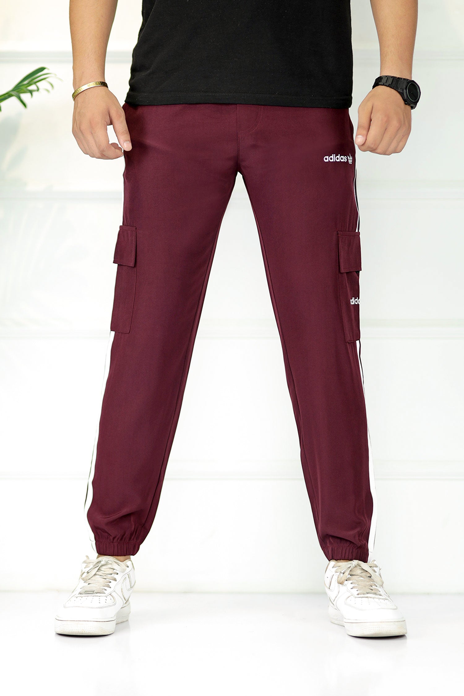 Adds Micro Stripes Slimfit Imported Sportswear Trouser