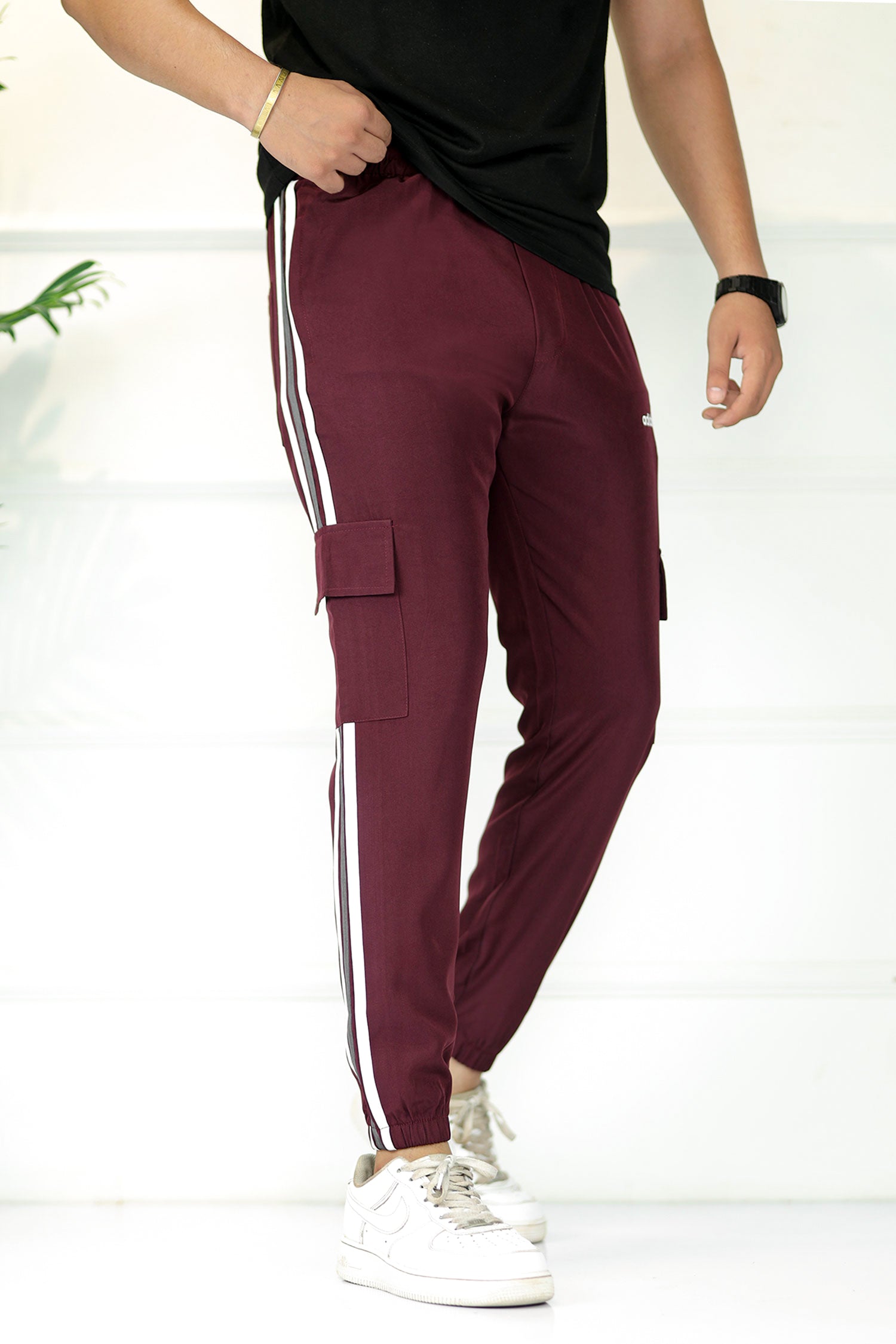 Adds Micro Stripes Slimfit Imported Sportswear Trouser