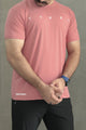 Turbo Alpha Gym Stringer Imp Dry-Fit Tee In Pink