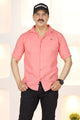 Turbo Designer Motif Embossed Casual Shirt