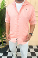 Turbo Endless Cool Embossed Casual Shirt In Baby Pink