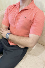 Turbo Designer Motif Embossed Casual Shirt