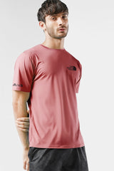 The Nrth Fce Reflector Logo Branded Dry Fit Tee In Pastel Pink