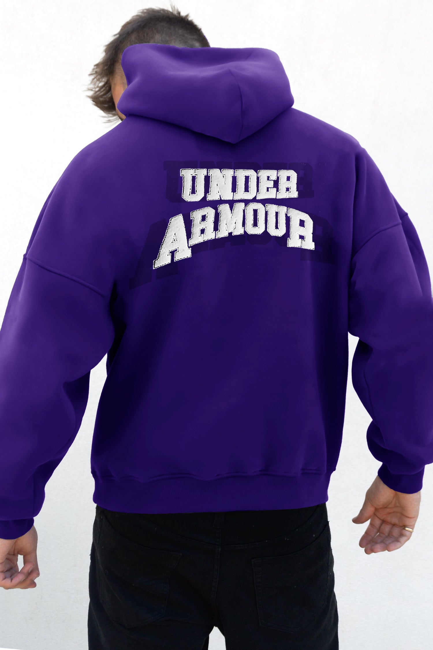 Undr Armr Embriodered Print Essential Fleece Hoodie