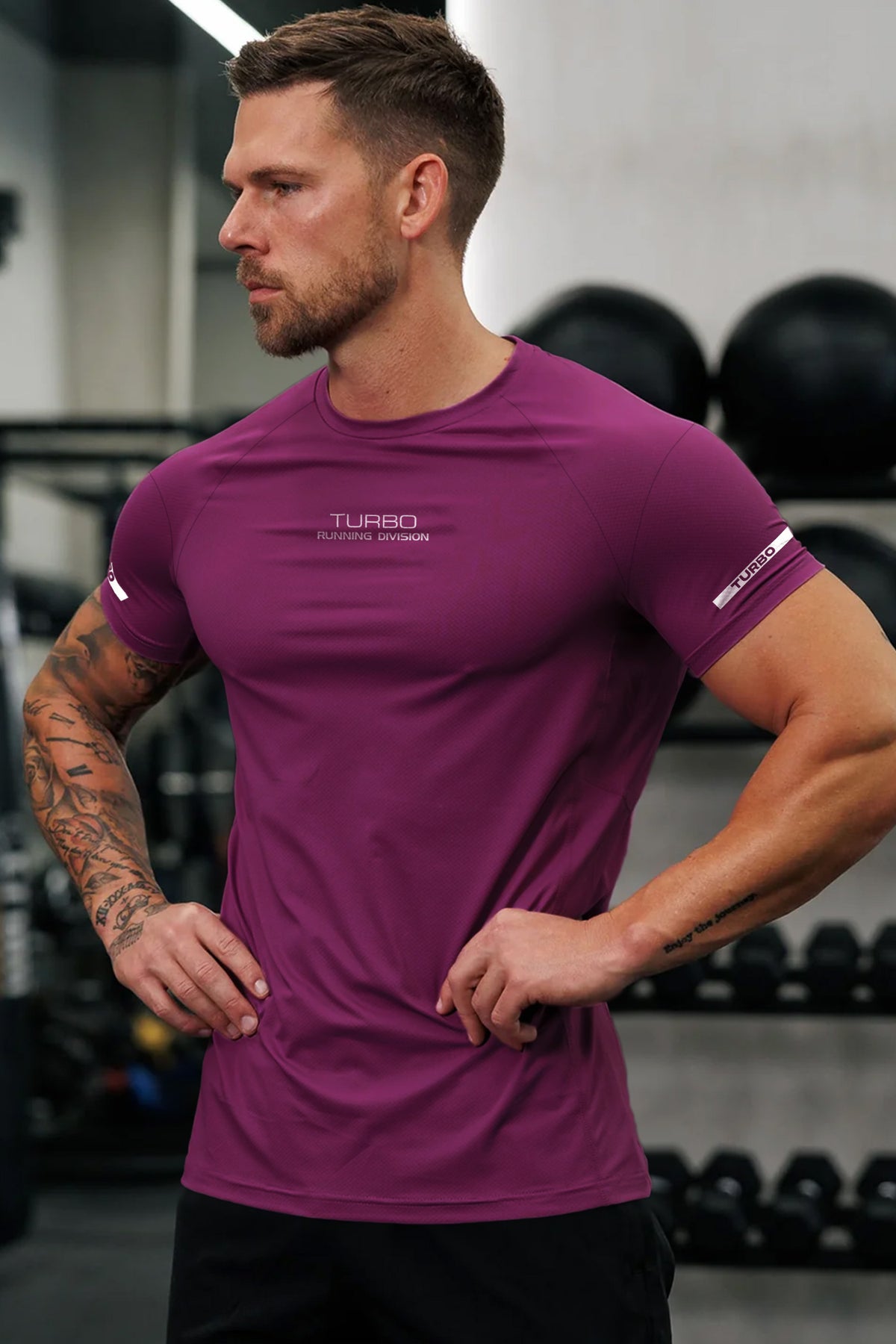 Turbo 'Running Division' Raglan Sleeve Dry-Fit Tee