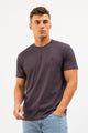 Mens Relaxed Fit Round-Neck Tee Shirt In Purple