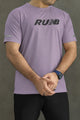 New Blnce Run Graphic Performance Dry-Fit Tee In Purple