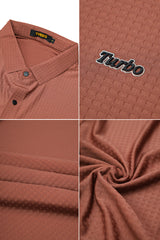 Turbo Block Patterened Gentle Collared Casual Shirt