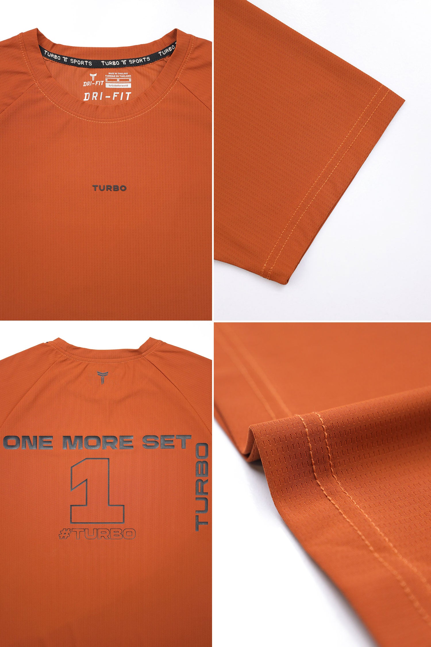 Turbo 'Men's One More Set' Drop Shoulder Dry-Fit Tee