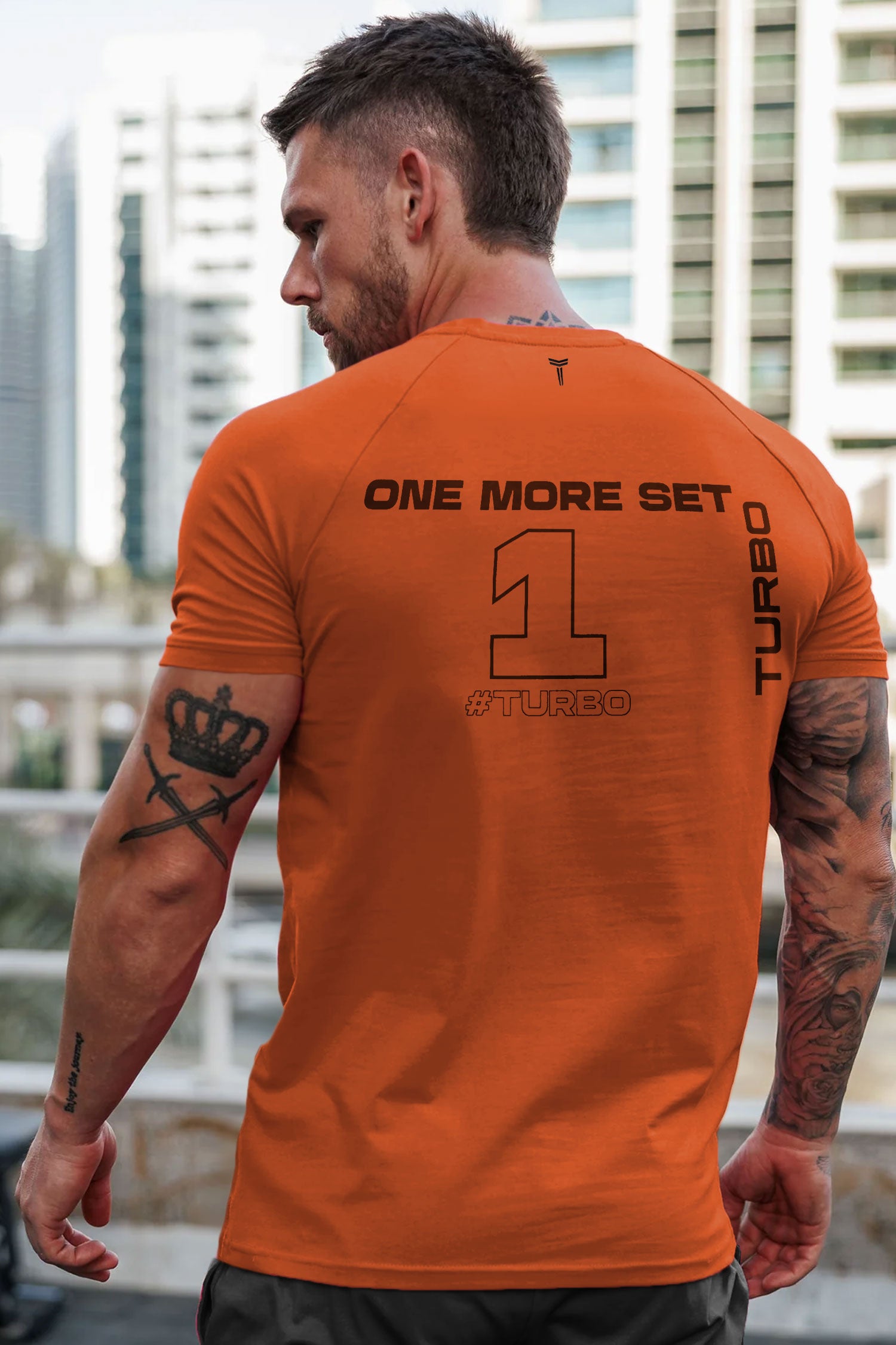 Turbo 'Men's One More Set' Drop Shoulder Dry-Fit Tee
