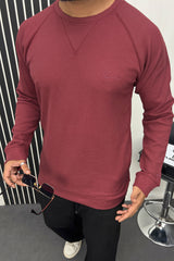 Turbo T Shoulder Style Round Neck Thermal Cotton Men's Sweatshirt