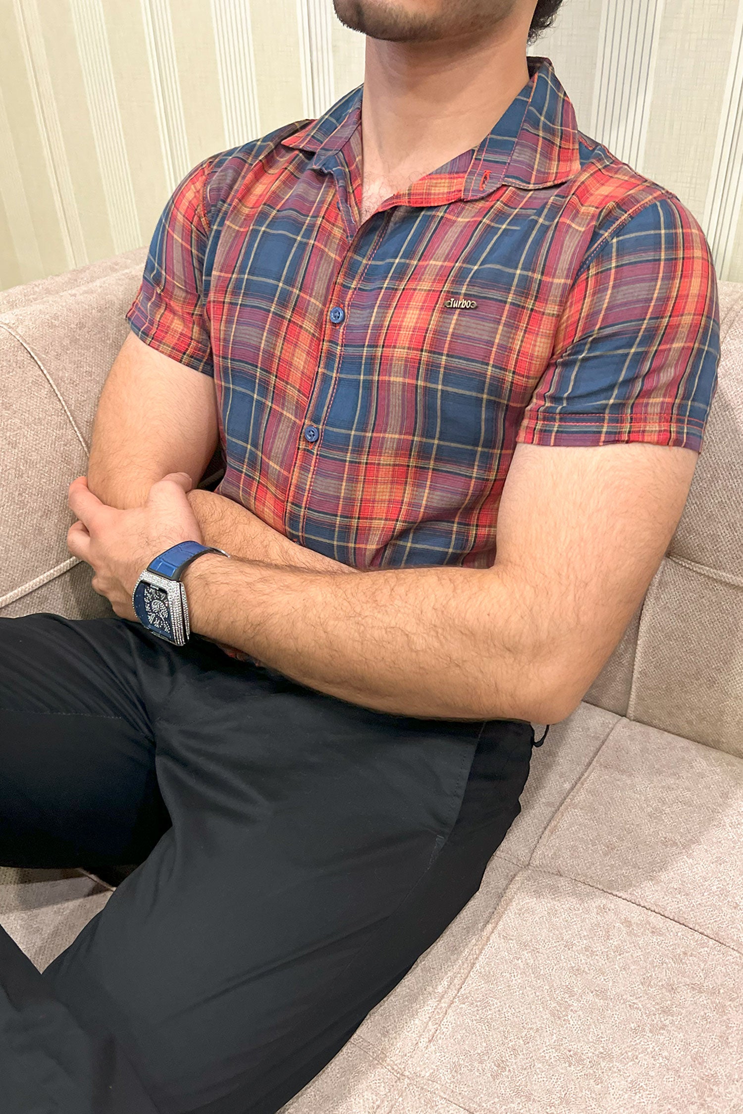 Turbo Classic Pattern Comfort Casual Shirt