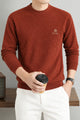 Lro Piana Designer Textured Imported Round Neck Men's Sweater