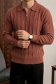 Turbo X Polo Ribbed Texture Quarter-Zip Imported Men's Jumper Sweater
