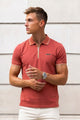 Turbo Studiofit Detailed Zip Collar Men's Polo Shirt