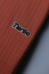 Turbo Holiday Outfit Stitchless Zip Style Men's Polo Shirt In Red Brick