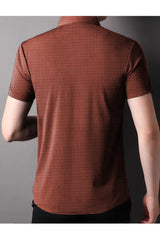 Turbo Block Patterened Gentle Collared Casual Shirt