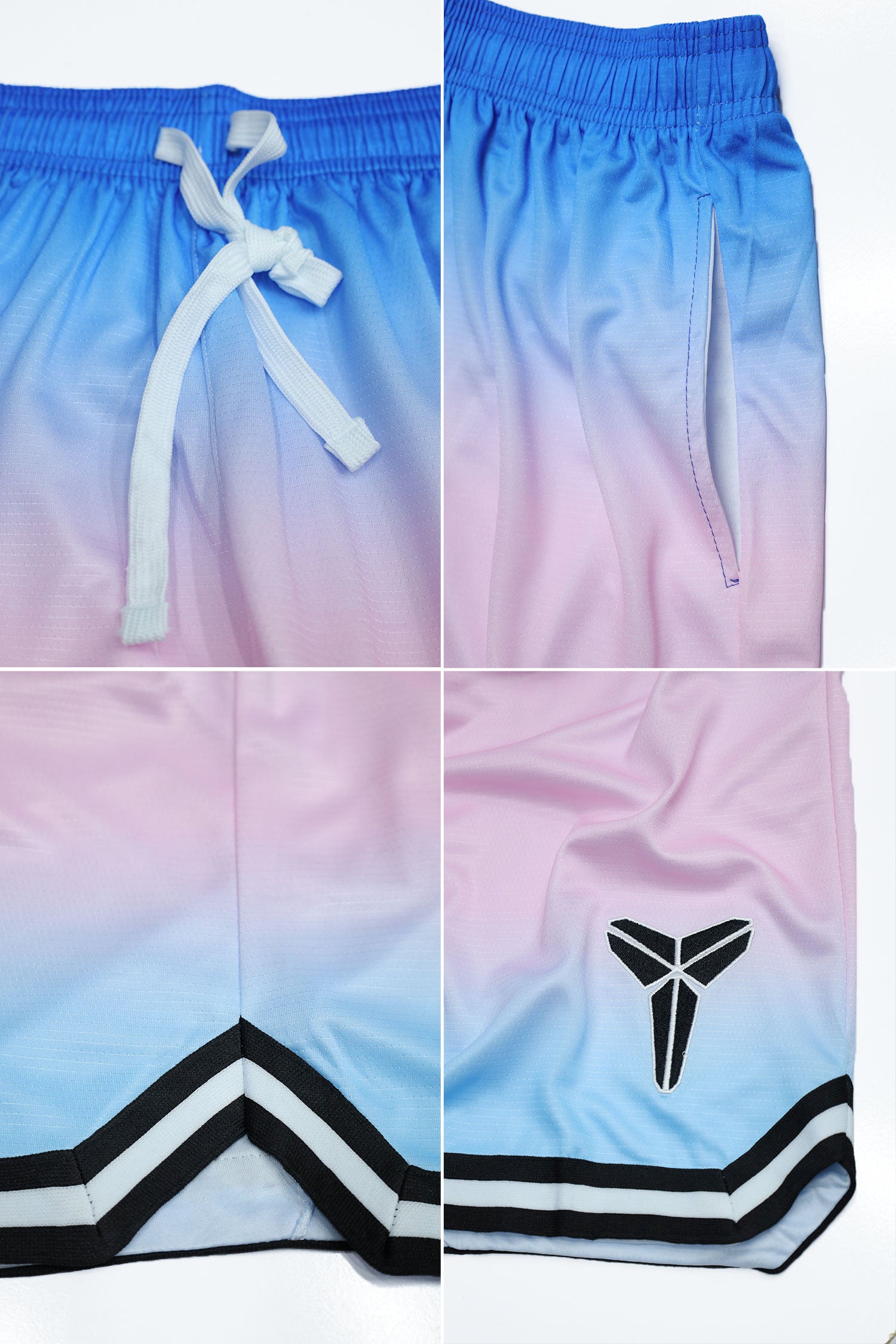 Nke X Kbe Gradient Layered Mesh Shorts