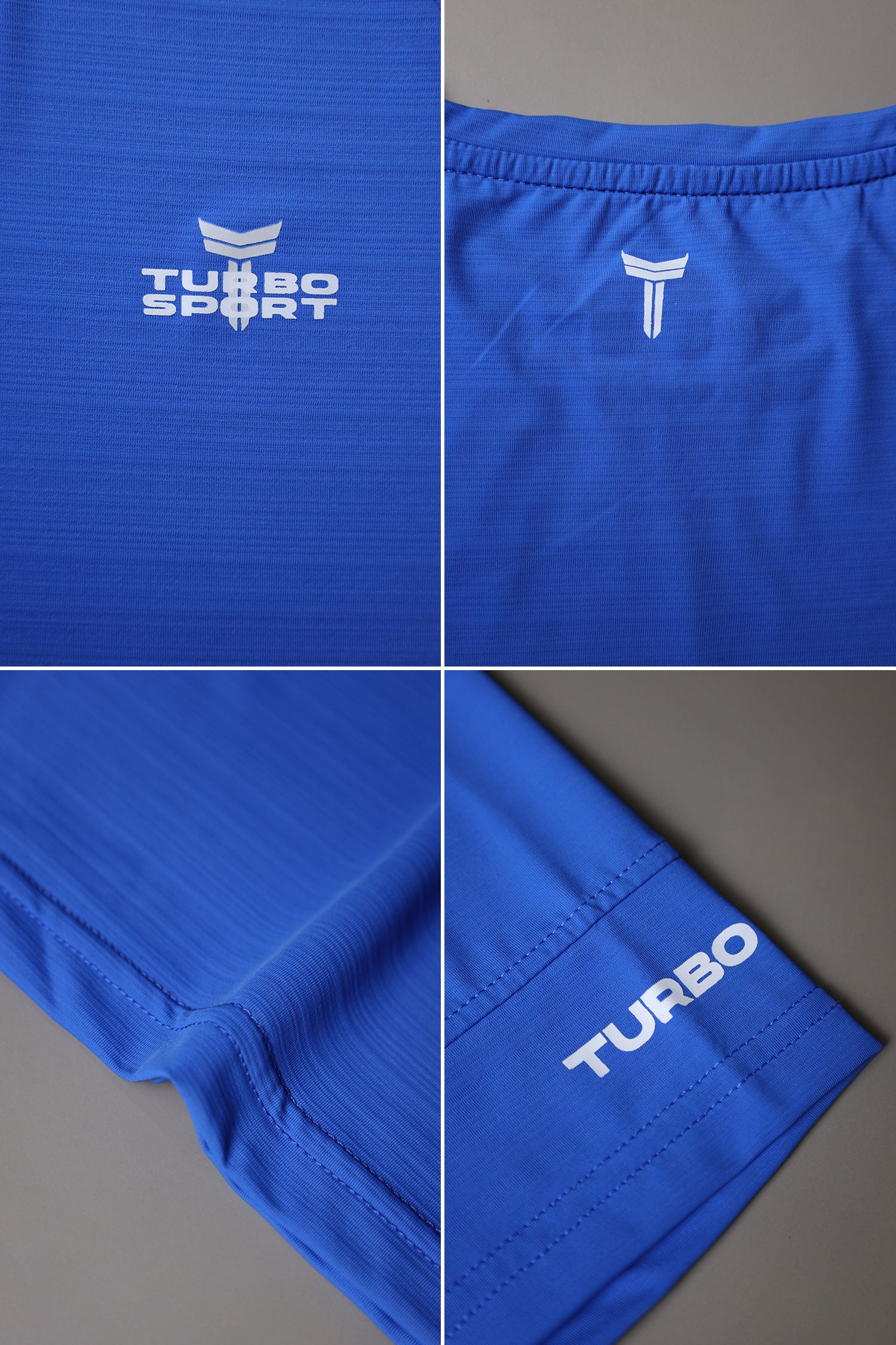 Turbo Sport Shoulder Striped Breathable Dry-Fit Tee
