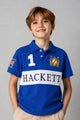 Hcket Classic Fit Younger Kids Polo Shirt In Royal Blue
