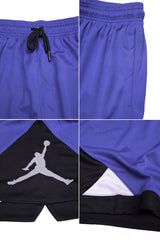 Jrdn Sports Training Splicing Mesh Shorts In Royal Blue