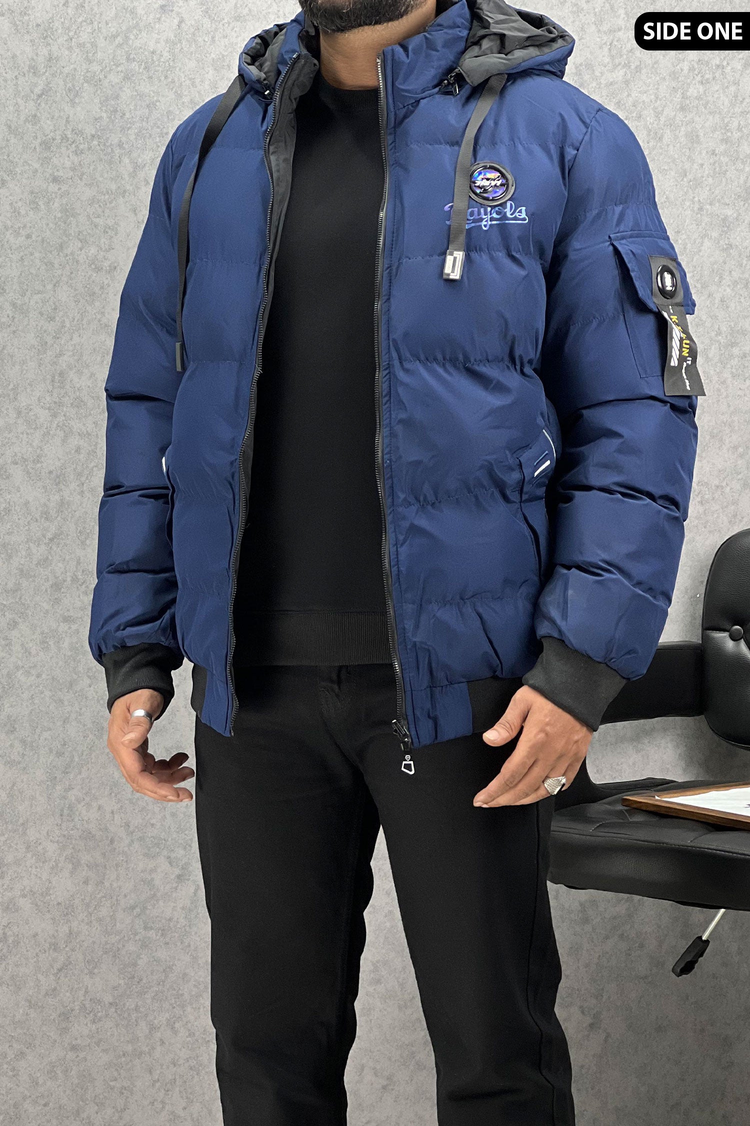 Wind Packable Quited Hooded Big Size Imported Puffer Jacket