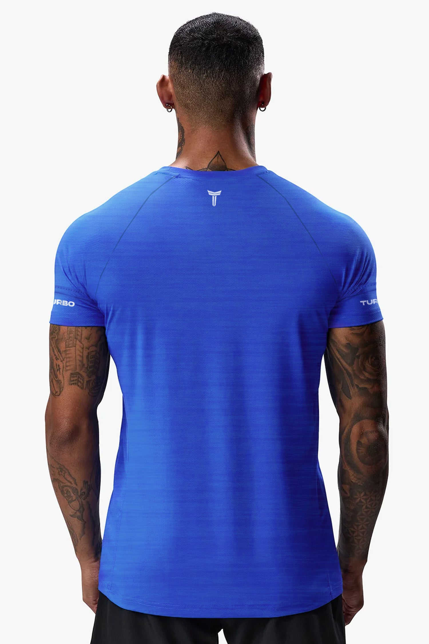 Turbo Sport Shoulder Striped Breathable Dry-Fit Tee