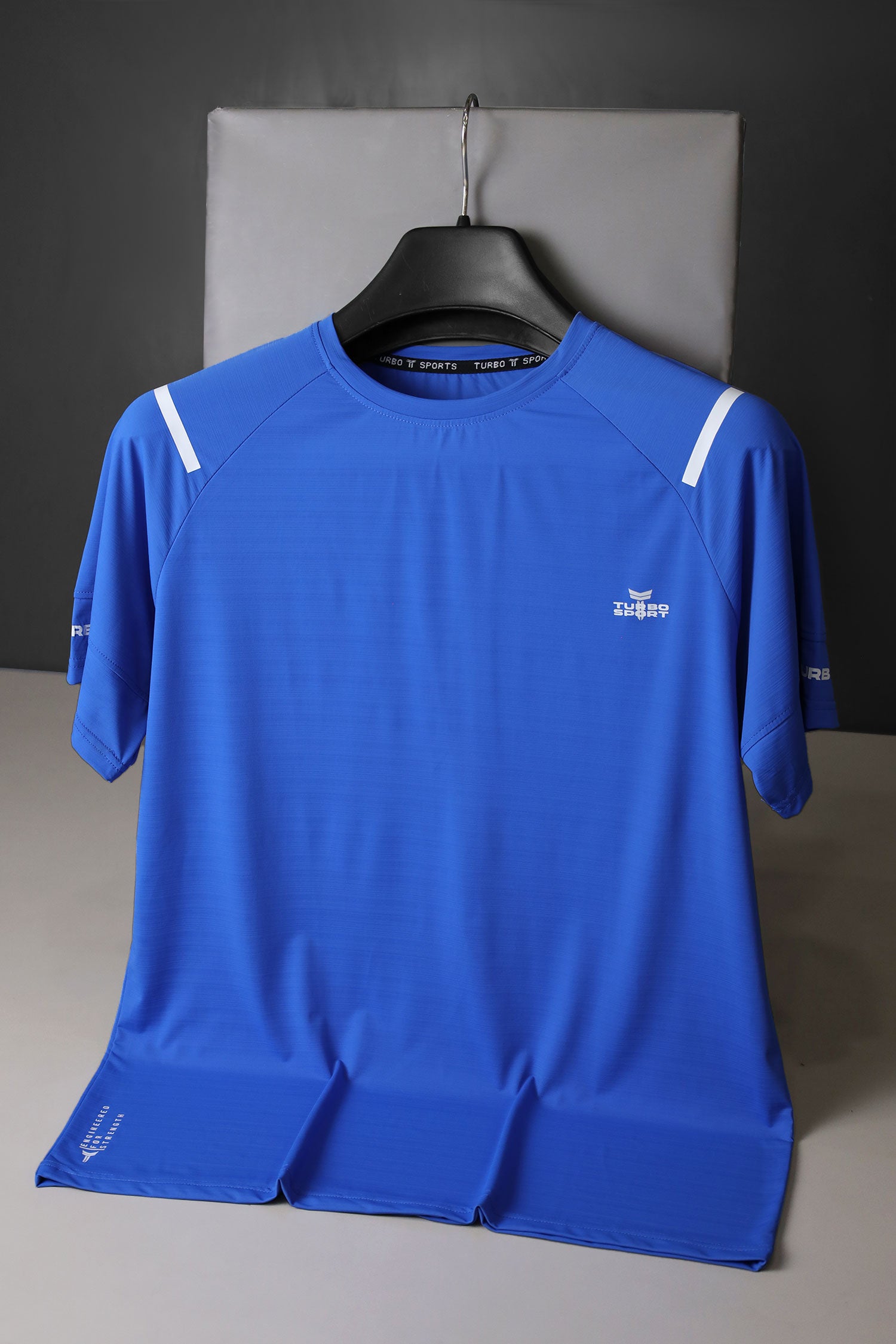 Turbo Sport Shoulder Striped Breathable Dry-Fit Tee
