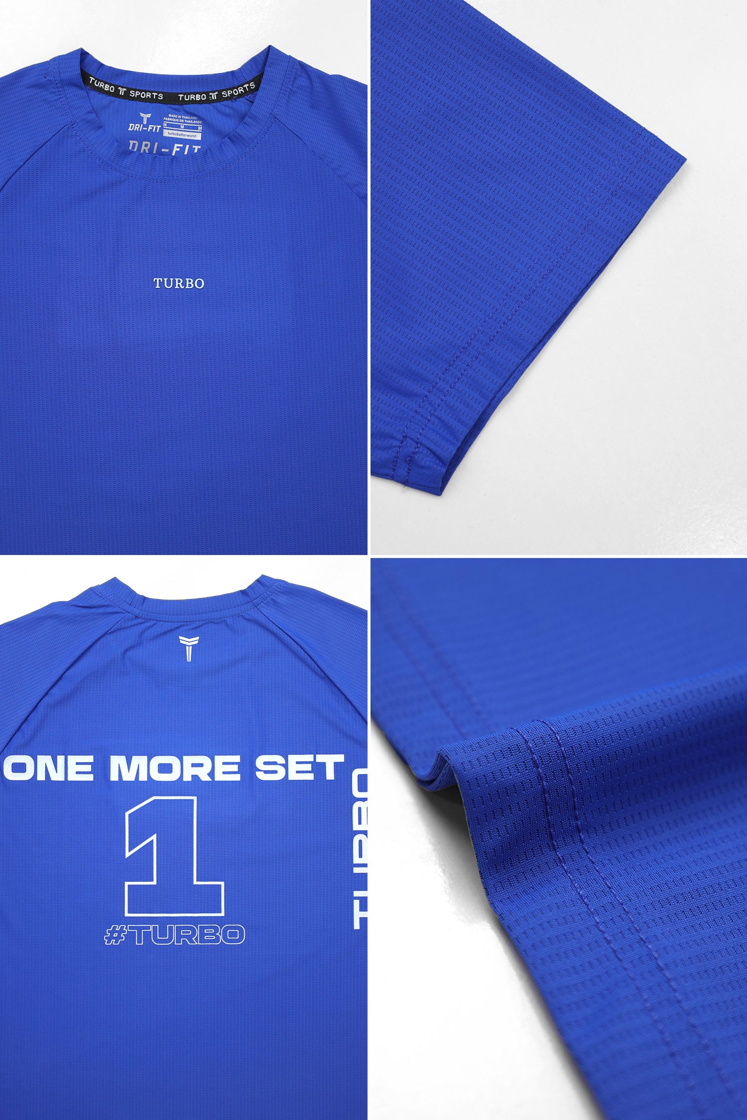 Turbo 'Men's One More Set' Drop Shoulder Dry-Fit Tee