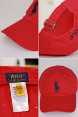 Rph Lren Polo Adjustable Baseball Imp Cotton Cap In Red